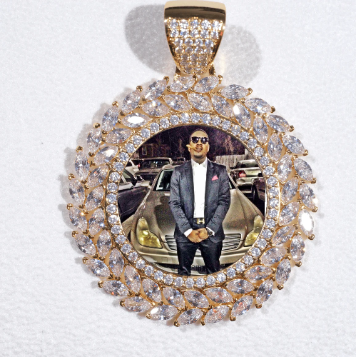 Large 3D Wheat Ear Custom Picture Pendant