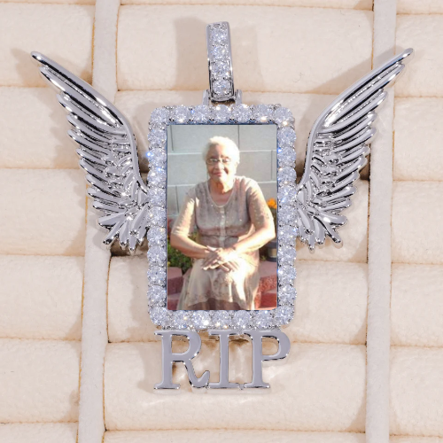 RIP WING 3D CUSTOM PICTURE PENDANT
