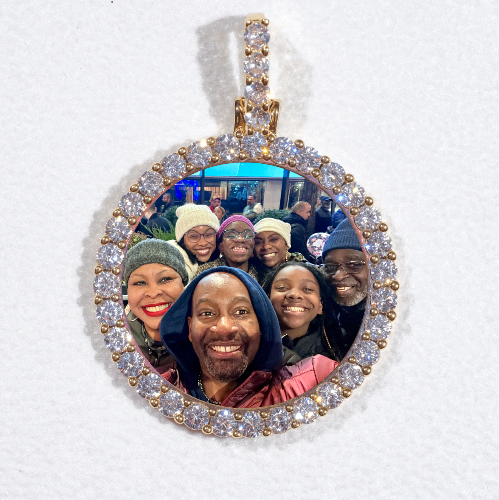 3D CIRCLE CUSTOM PICTURE PENDANT SMALL SIZE