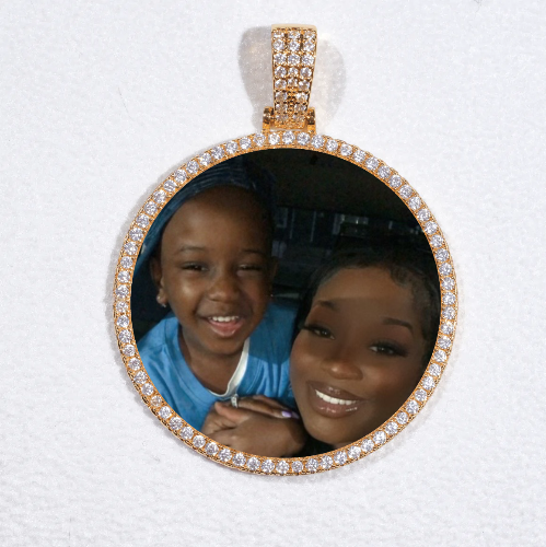 MEDIUM 3D CIRCLE CUSTOM PICTURE PENDANT