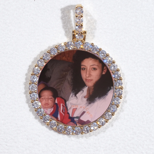 3D CIRCLE CUSTOM PICTURE PENDANT SMALL SIZE