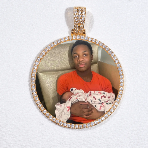 MEDIUM 3D CIRCLE CUSTOM PICTURE PENDANT