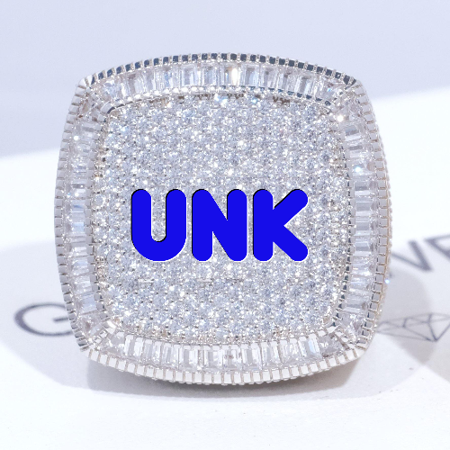 CUSTOM LETTER 3D ICED RING