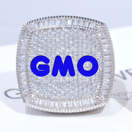 CUSTOM LETTER 3D ICED RING