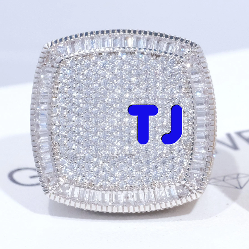 CUSTOM LETTER 3D ICED RING