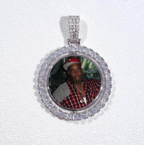 3D Spinning 2-Faced Custom Picture Pendant