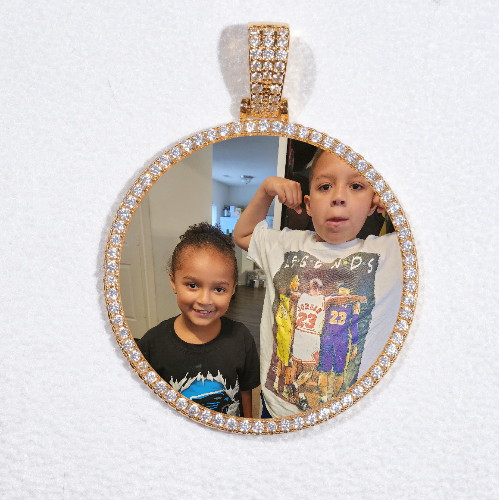 MEDIUM 3D CIRCLE CUSTOM PICTURE PENDANT