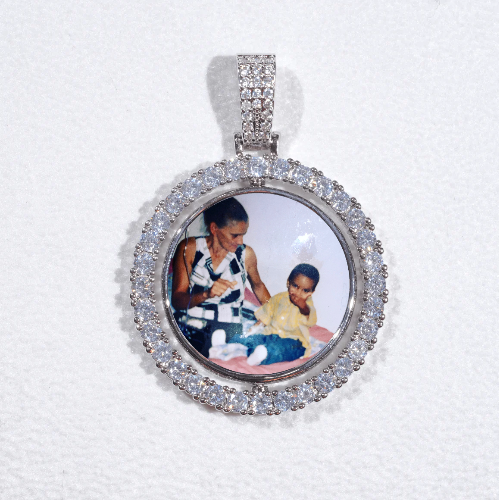 3D Spinning 2-Faced Custom Picture Pendant