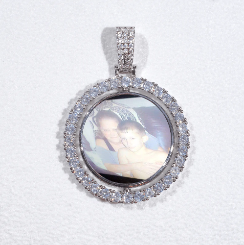 3D Spinning 2-Faced Custom Picture Pendant