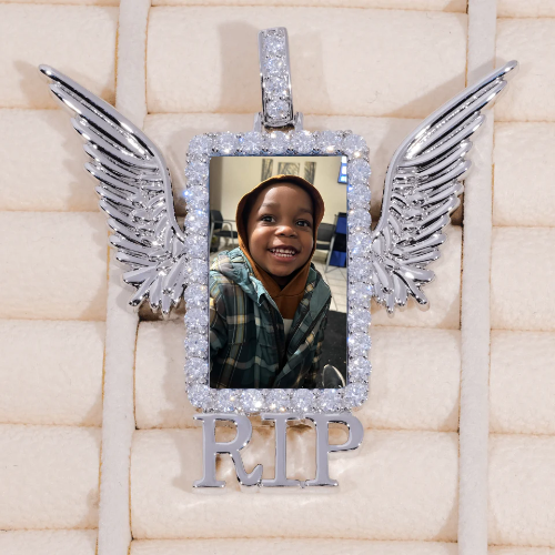 RIP WING 3D CUSTOM PICTURE PENDANT
