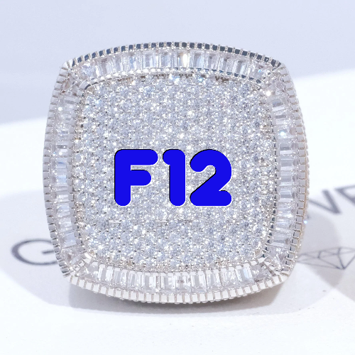 CUSTOM LETTER 3D ICED RING