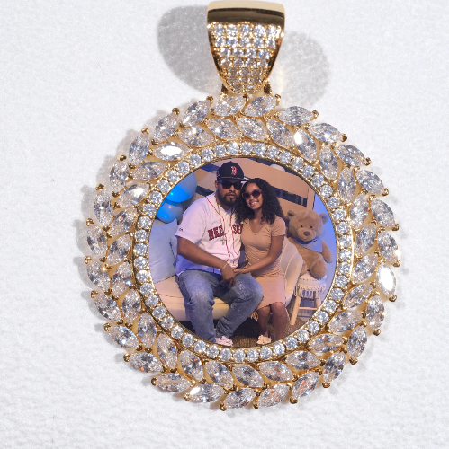 Large 3D Wheat Ear Custom Picture Pendant