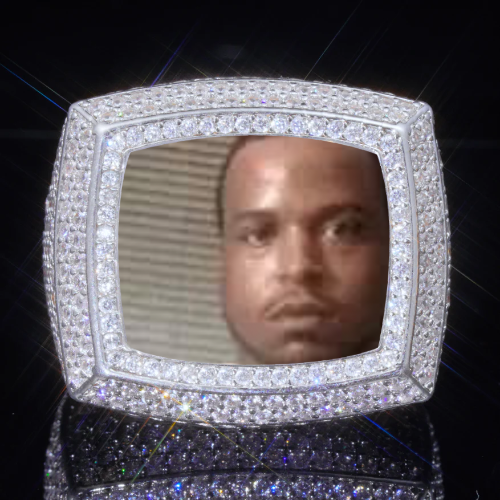 3D CUSTOM PICTURE ICED RING