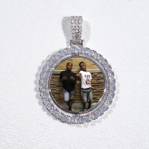 3D Spinning 2-Faced Custom Picture Pendant