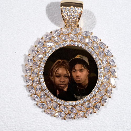 Large 3D Wheat Ear Custom Picture Pendant