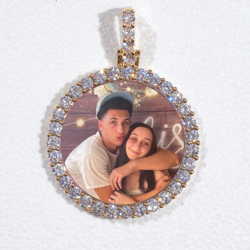 3D CIRCLE CUSTOM PICTURE PENDANT SMALL SIZE