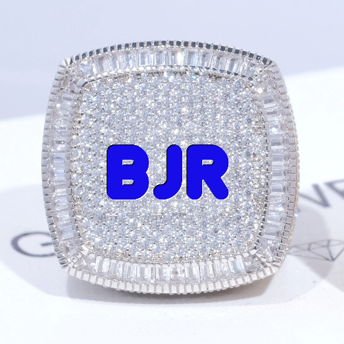 CUSTOM LETTER 3D ICED RING