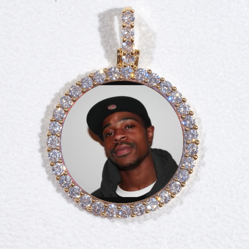 3D CIRCLE CUSTOM PICTURE PENDANT SMALL SIZE