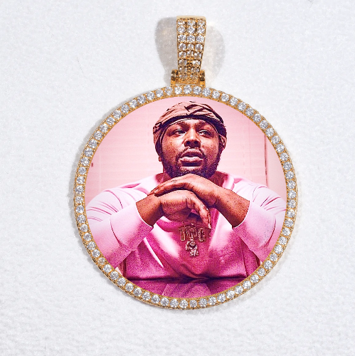 MEDIUM 3D CIRCLE CUSTOM PICTURE PENDANT