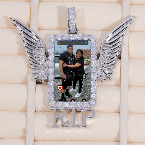 RIP WING 3D CUSTOM PICTURE PENDANT