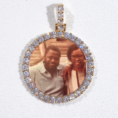 3D CIRCLE CUSTOM PICTURE PENDANT SMALL SIZE