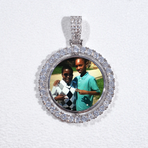 3D Spinning 2-Faced Custom Picture Pendant