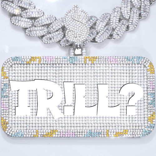 CUSTOM LETTER NECKLACE 3D COLORFUL SQUARE