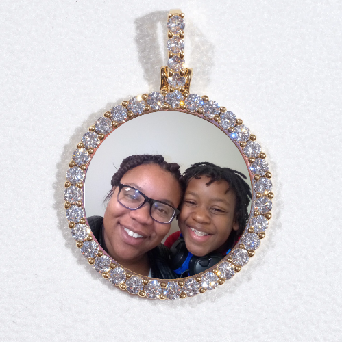 3D CIRCLE CUSTOM PICTURE PENDANT SMALL SIZE