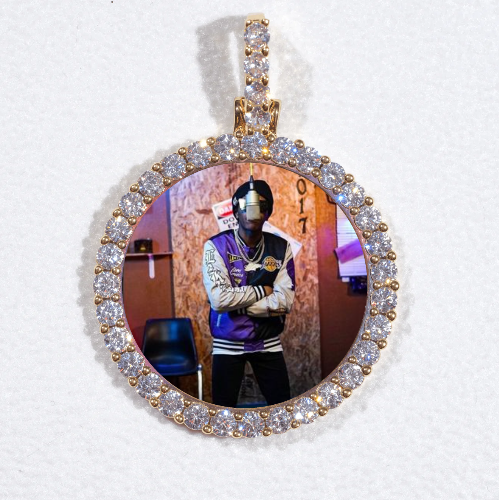 3D CIRCLE CUSTOM PICTURE PENDANT SMALL SIZE