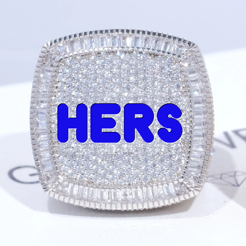 CUSTOM LETTER 3D ICED RING