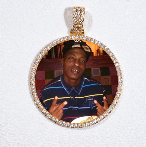MEDIUM 3D CIRCLE CUSTOM PICTURE PENDANT