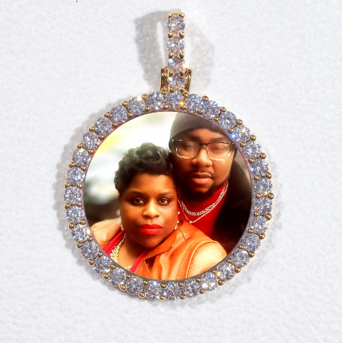 3D CIRCLE CUSTOM PICTURE PENDANT SMALL SIZE