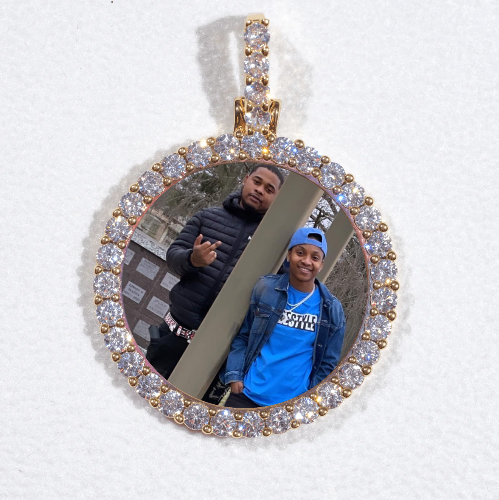 3D CIRCLE CUSTOM PICTURE PENDANT SMALL SIZE