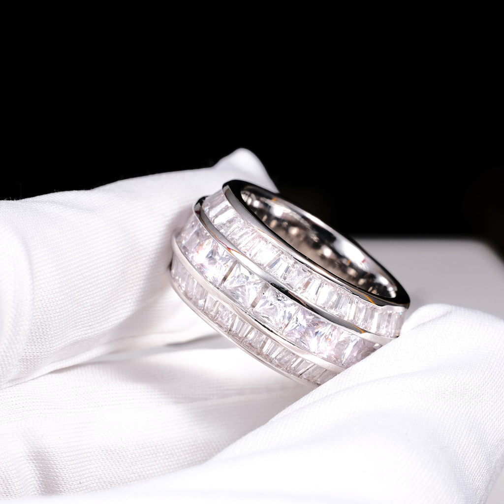 3 Layer Baguette Band Ring - The GUU Shop