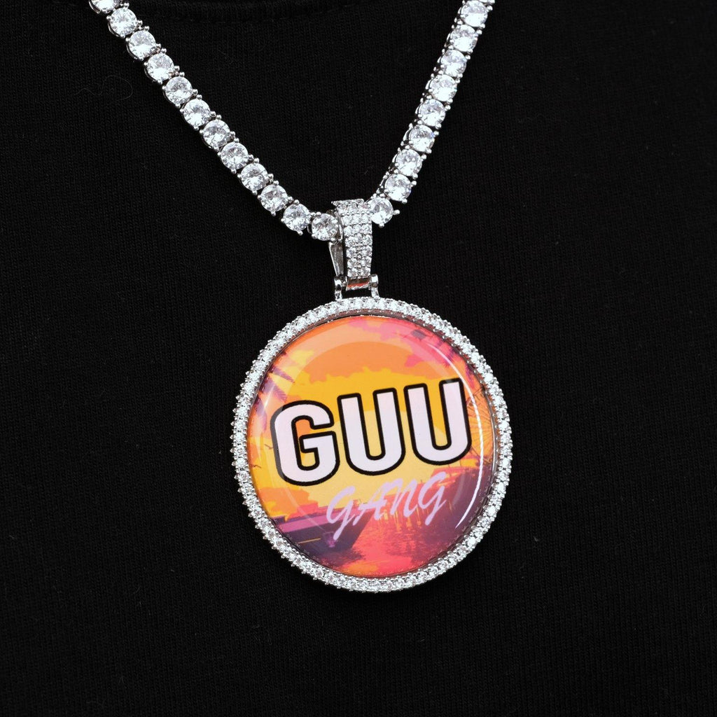 MEDIUM 3D CIRCLE CUSTOM PICTURE PENDANT - The GUU Shop