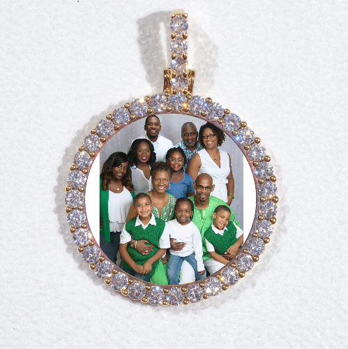 3D CIRCLE CUSTOM PICTURE PENDANT SMALL SIZE