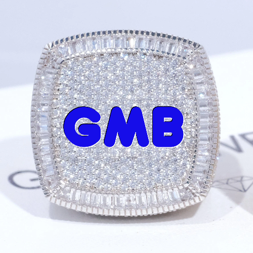 CUSTOM LETTER 3D ICED RING