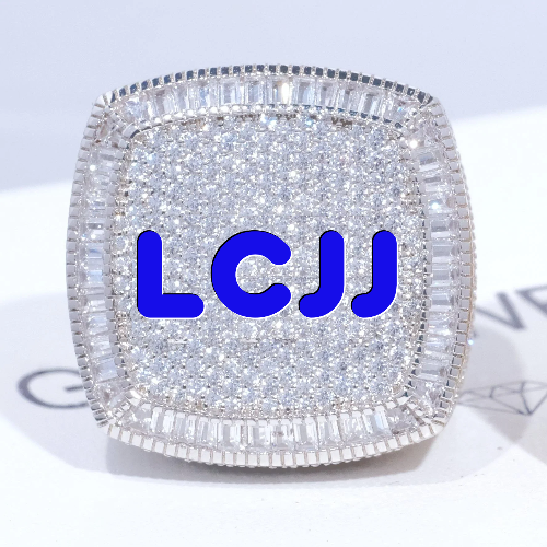 CUSTOM LETTER 3D ICED RING