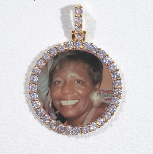3D CIRCLE CUSTOM PICTURE PENDANT SMALL SIZE