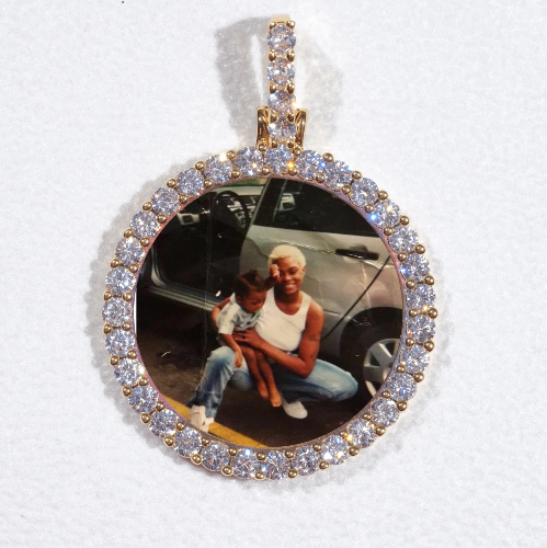3D CIRCLE CUSTOM PICTURE PENDANT SMALL SIZE
