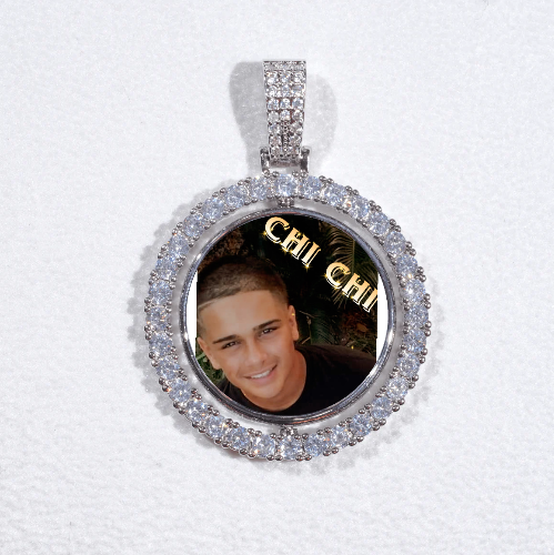 3D Spinning 2-Faced Custom Picture Pendant