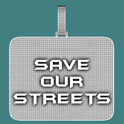 CUSTOM LETTER NECKLACE 3D BIG SQUARE