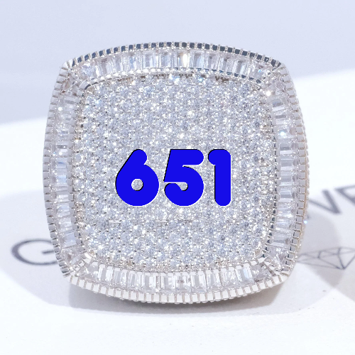 CUSTOM LETTER 3D ICED RING