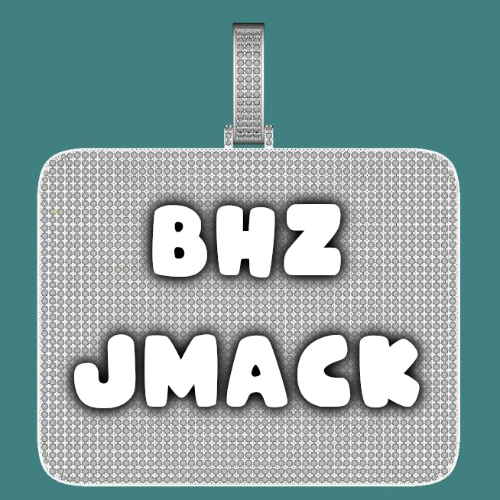 CUSTOM LETTER NECKLACE 3D BIG SQUARE
