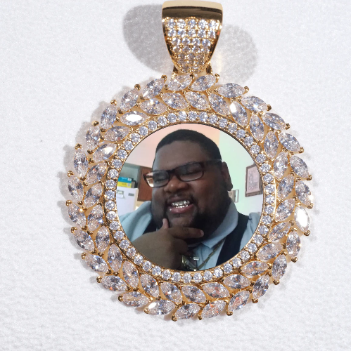 Large 3D Wheat Ear Custom Picture Pendant