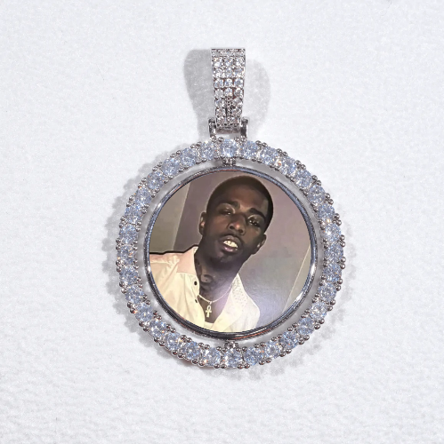 3D Spinning 2-Faced Custom Picture Pendant