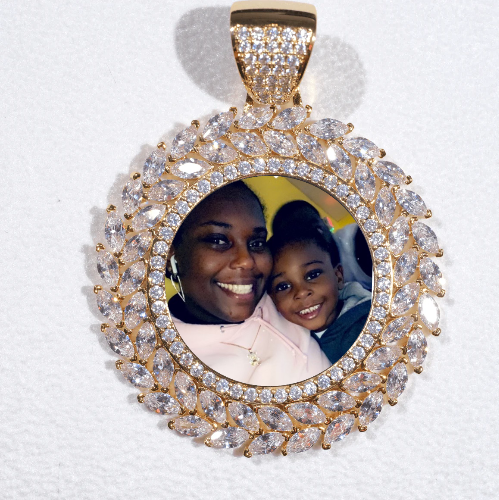 Large 3D Wheat Ear Custom Picture Pendant