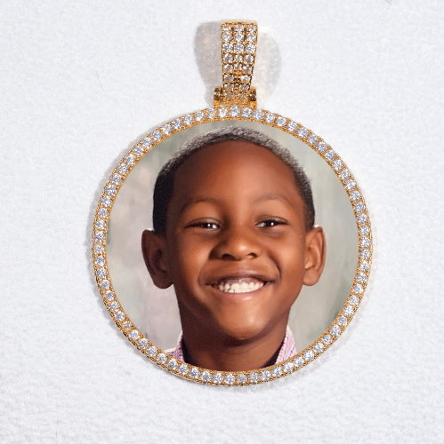MEDIUM 3D CIRCLE CUSTOM PICTURE PENDANT