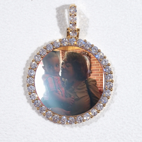 3D CIRCLE CUSTOM PICTURE PENDANT SMALL SIZE