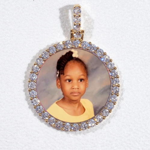 3D CIRCLE CUSTOM PICTURE PENDANT SMALL SIZE